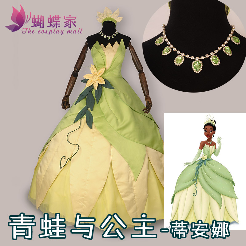 Women Accessories Products - ชุดเจ้าหญิงเทียน่าคอสเพลย์เครื่องแต่งกายคาร์นิวัลพร้อมอุปกรณ์เสริมผมฮาโลวีนปาร์ตี้คริสต์มาสผู้ชายผู้หญิงเครื่องแต่งกาย