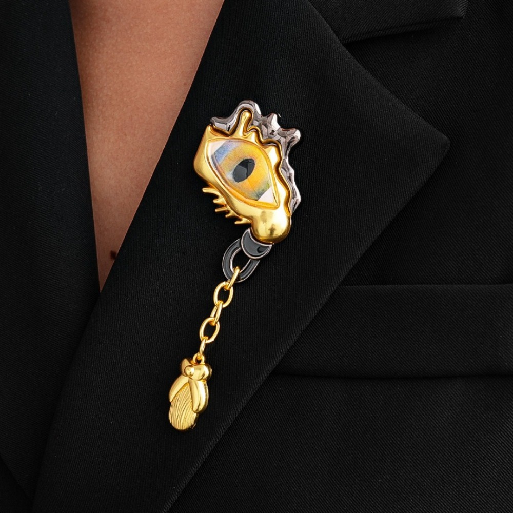 Women'S Accessories For Suit - เข็มกลัดโลหะรูปหยดน้ำประดับพู่ห้อย ดีไซน์หรูหรา สำหรับผู้หญิง แฟชั่นเก๋ไก๋ ใช้ตกแต่งเสื้อโค้ท สูท