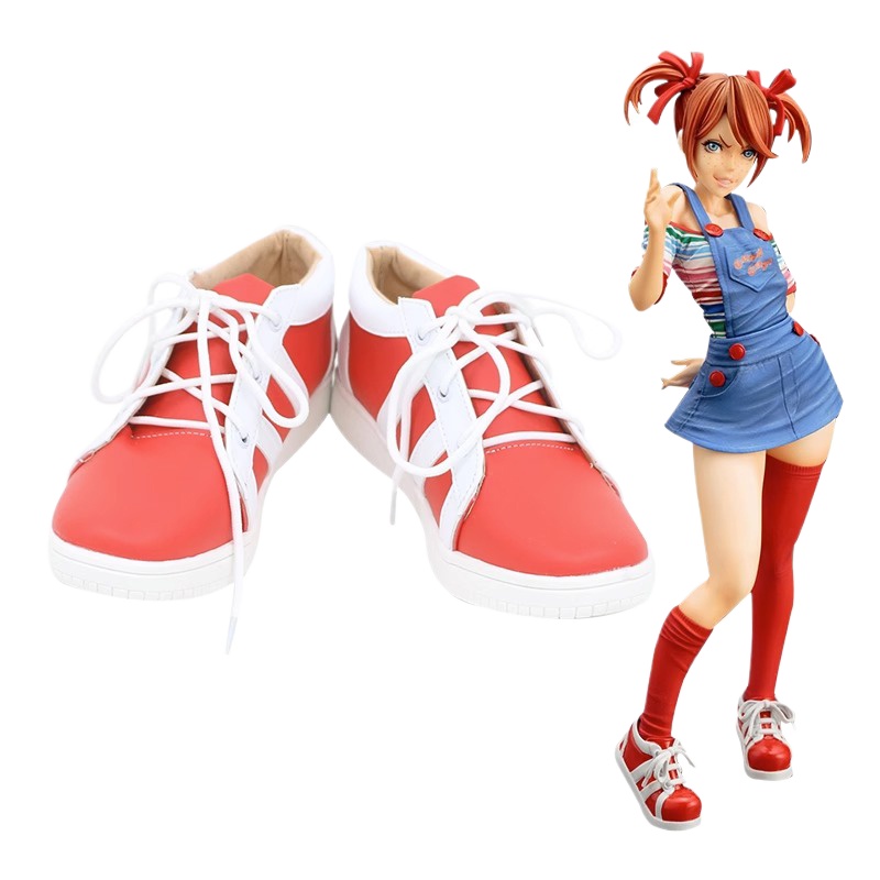 Women Accessories Images - รองเท้าคอสเพลย์ชัคกี้จากภาพยนตร์ Child's Play รองเท้าผ้าใบสีแดงสำหรับเล่นบทบาทสมมติ รองรับการปรับแต่งตามภาพ