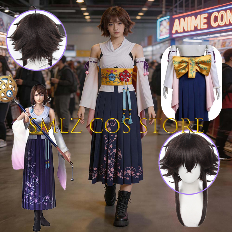Women Accessories Products - Smlz FFX ยูน่าคอสเพลย์อะนิเมะ FF10 X เครื่องแต่งกายผู้หญิงคุณ