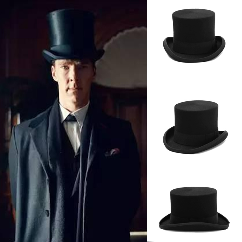 Women'S Victorian Era Accessories - คลาสสิกผ้าขนสัตว์ Felt President หมวกขี่ม้าหมวก Magic หมวก