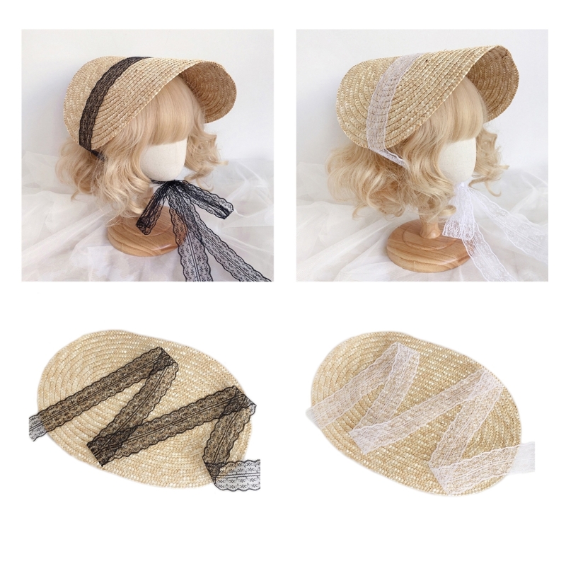 Women'S Victorian Era Accessories - วัยรุ่นหญิงหมวกฟางหมวกกันแดด Lolitastyle Victorian Bonnet ผู้ใหญ่ผู้หญิง BeachCap