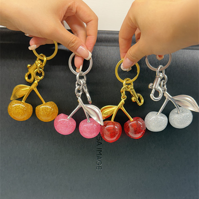 Women'S Accessories Coach - แฟชั่นเชอร์รี่พวงกุญแจฤดูร้อนผลไม้เชอร์รี่จี้สําหรับ COACH กระเป๋าถือไหล่กระเป๋าผู้หญิงเครื่องประดับกระเป๋าอุปกรณ์เสริมของขวัญ