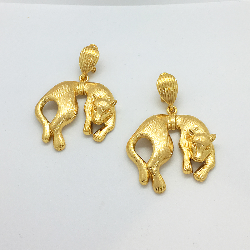 Women Accessories Dubai - African Drop ต่างหูสําหรับผู้หญิงดูไบสัตว์เสือดาว Dangle ต่างหูเจ้าสาวงานแต่งงานเครื่องประดับอุปกรณ์เสริมของขวัญ
