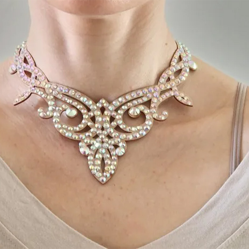 Women Accessories In Egypt - สร้อยคอประกายระยิบระยับสำหรับนักเต้นระบำหน้าท้อง อุปกรณ์เสริมสำหรับนักเต้น สร้อยคอสำหรับการแสดงบนเวที ชุดการแสดงสไตล์อียิปต์