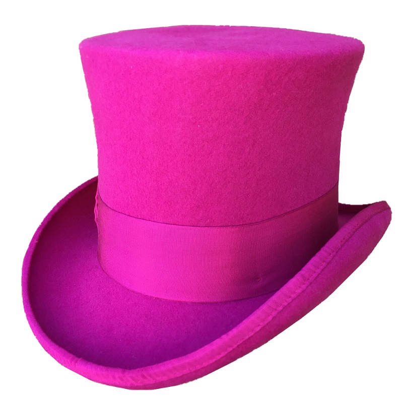 Women'S Victorian Era Accessories - หมวกทรงกระบอกสไตล์วิคตอเรียนสีชมพูสำหรับผู้หญิง หมวกทรงกระบอกสไตล์สตีมพังก์ หมวกทรงกระบอกสไตล์ Mad Hatter