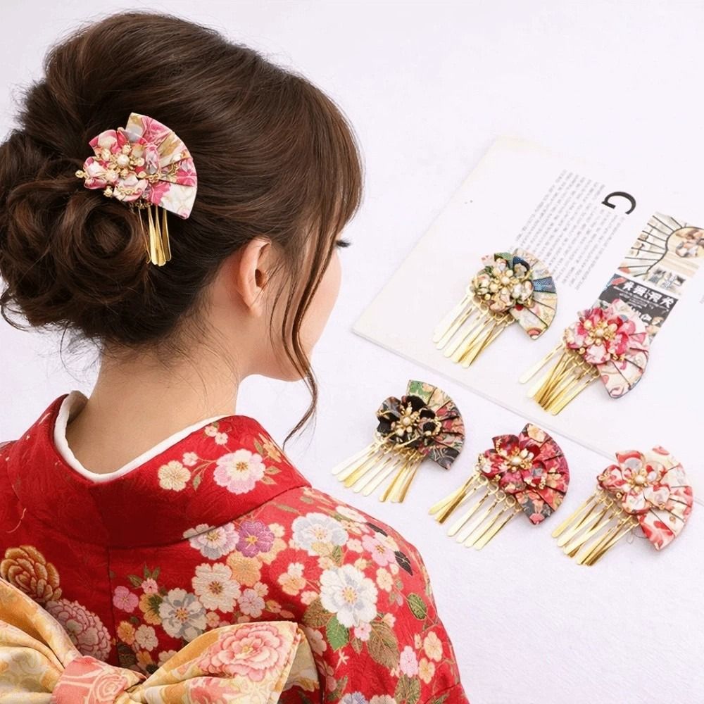 กิ๊บติดผมผู้หญิง ประดับมุกเทีย - Women'S Kimono Accessories บทวิจารณ์และราคา