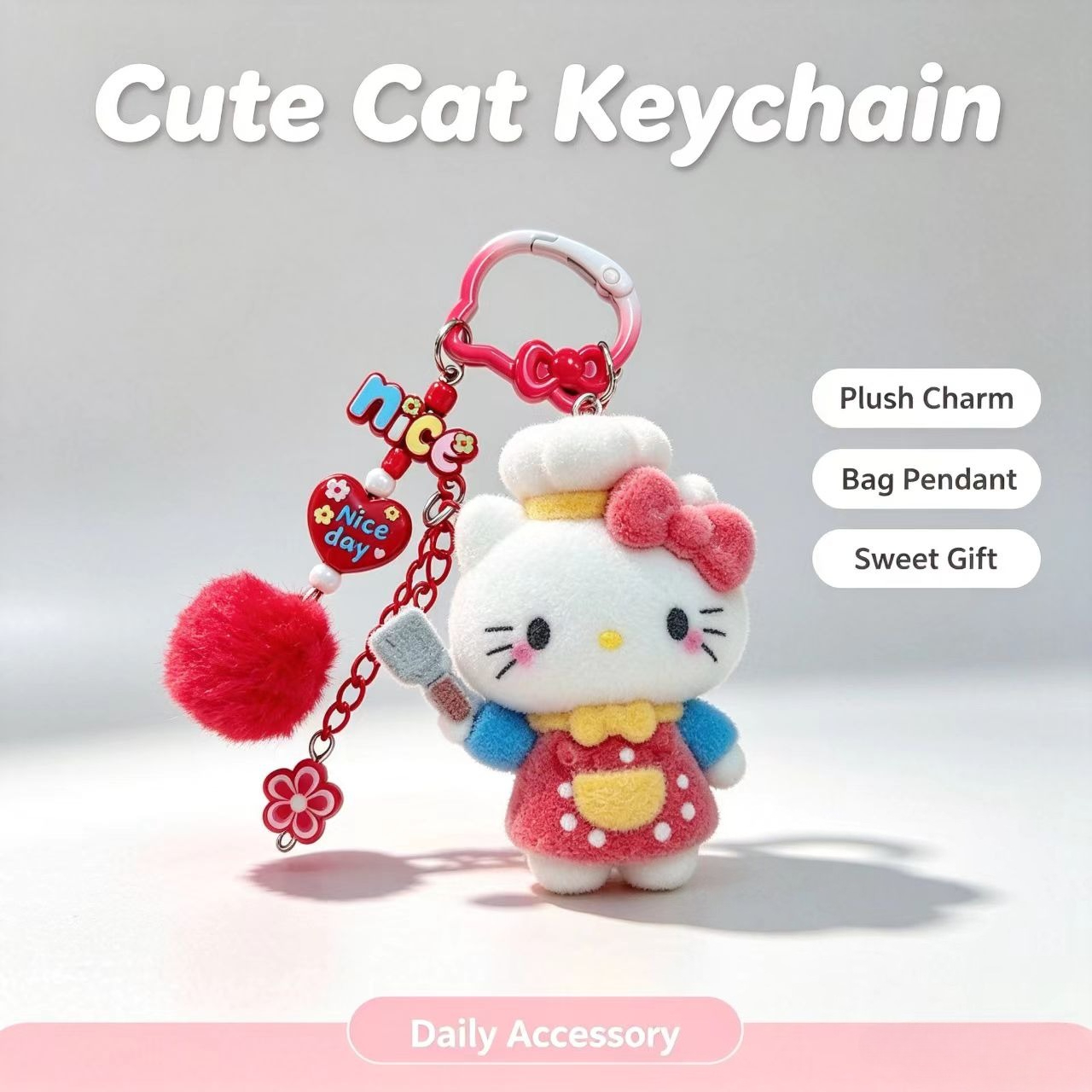 พวงกุญแจแมวแฟชั่นน่ารัก ตุ๊กตา - Women Accessories Pack บทวิจารณ์และราคา