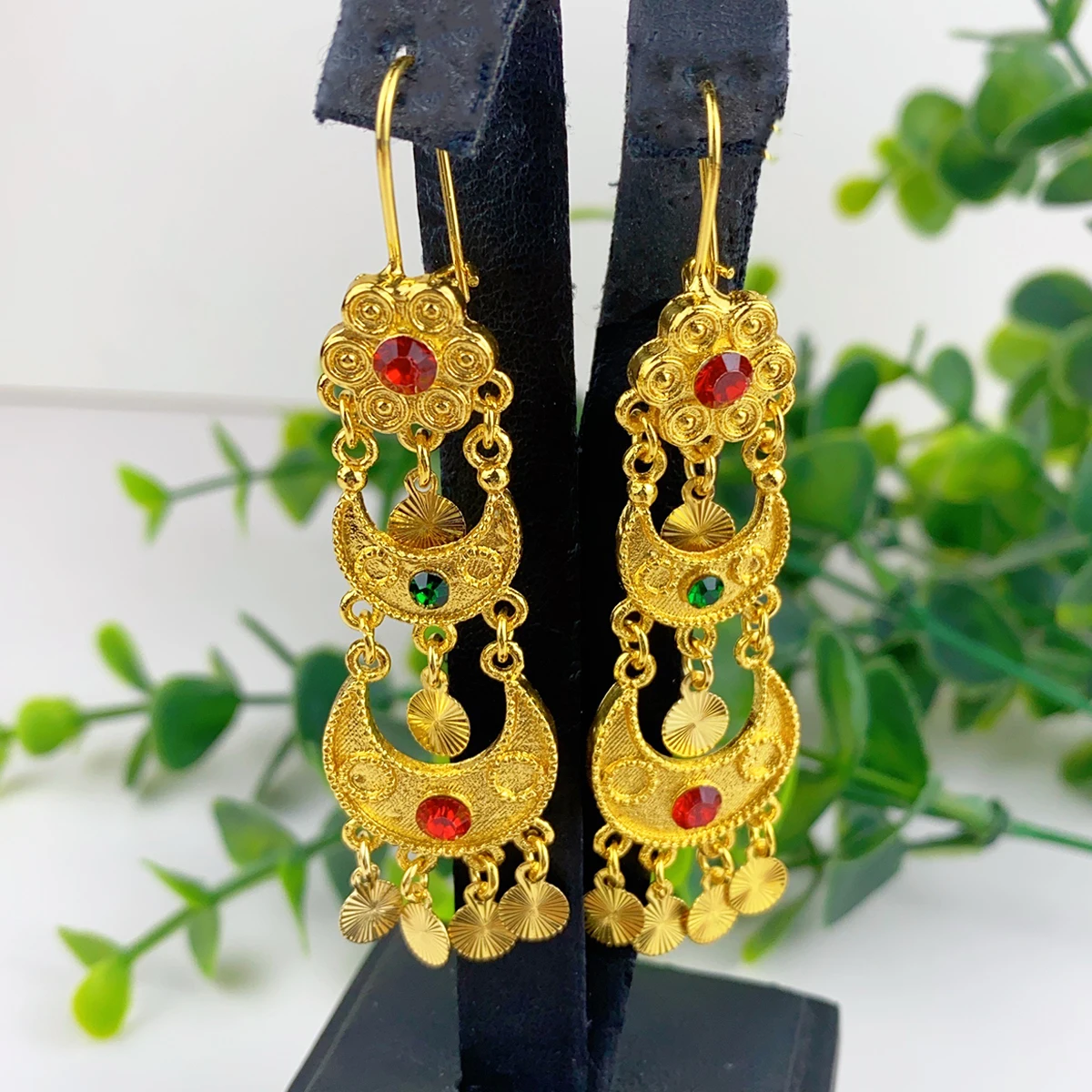 อินเดีย Drop Dangle ต่างหูเครื - Women Accessories Dubai บทวิจารณ์และราคา