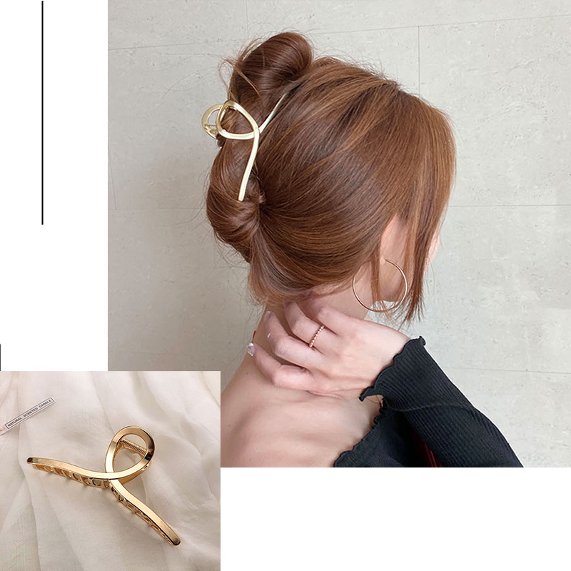 แฟชั่นโลหะผม Claw สําหรับผู้หญ - Hair Claw Clip Set บทวิจารณ์และราคา