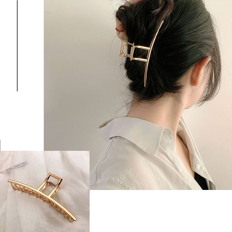 แฟชั่นโลหะผม Claw สําหรับผู้หญ - Hair Claw Clip Set บทวิจารณ์และราคา