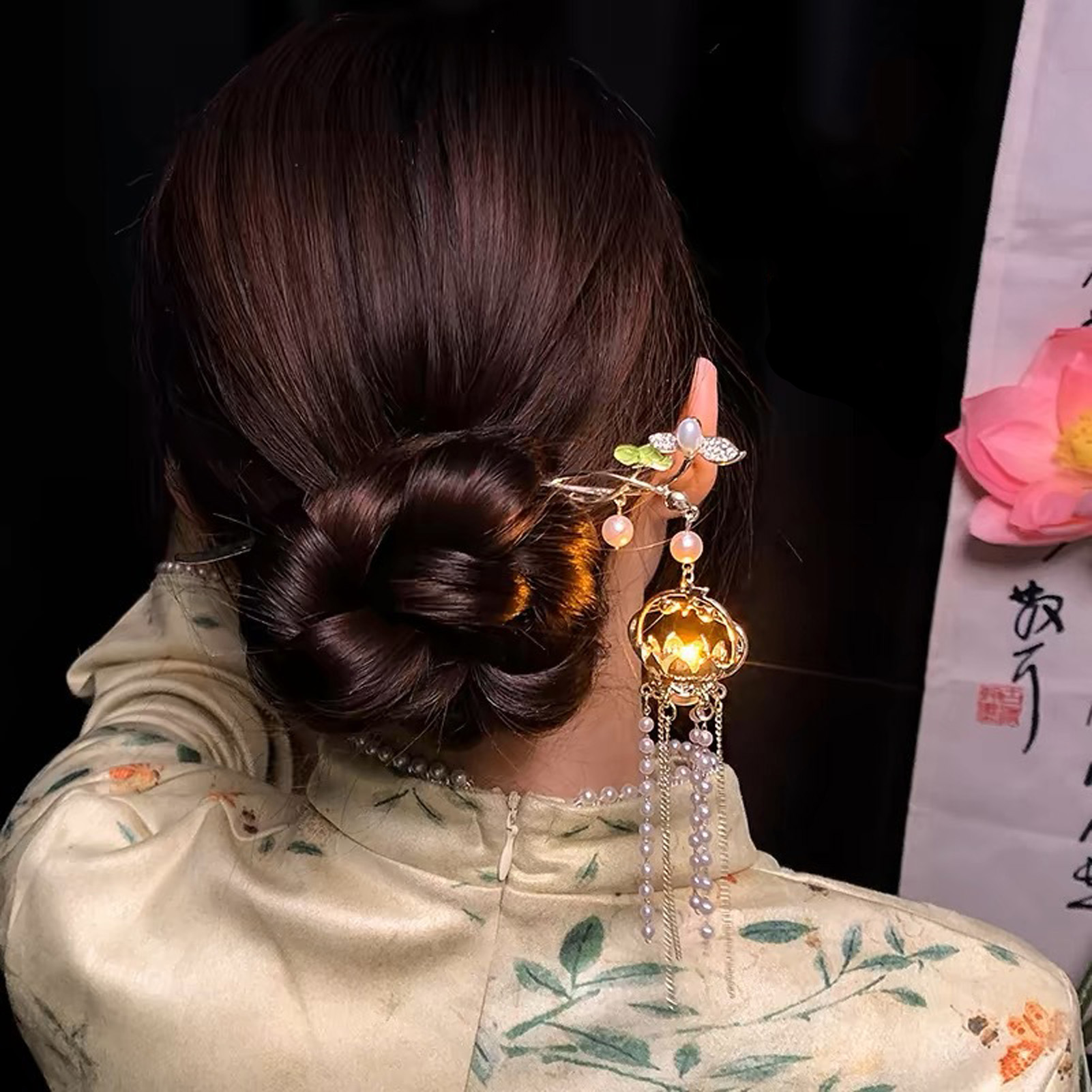 กิ๊บติดผมรูปดอกไม้เรืองแสง กิ๊ - Hair Fork Stick บทวิจารณ์และราคา
