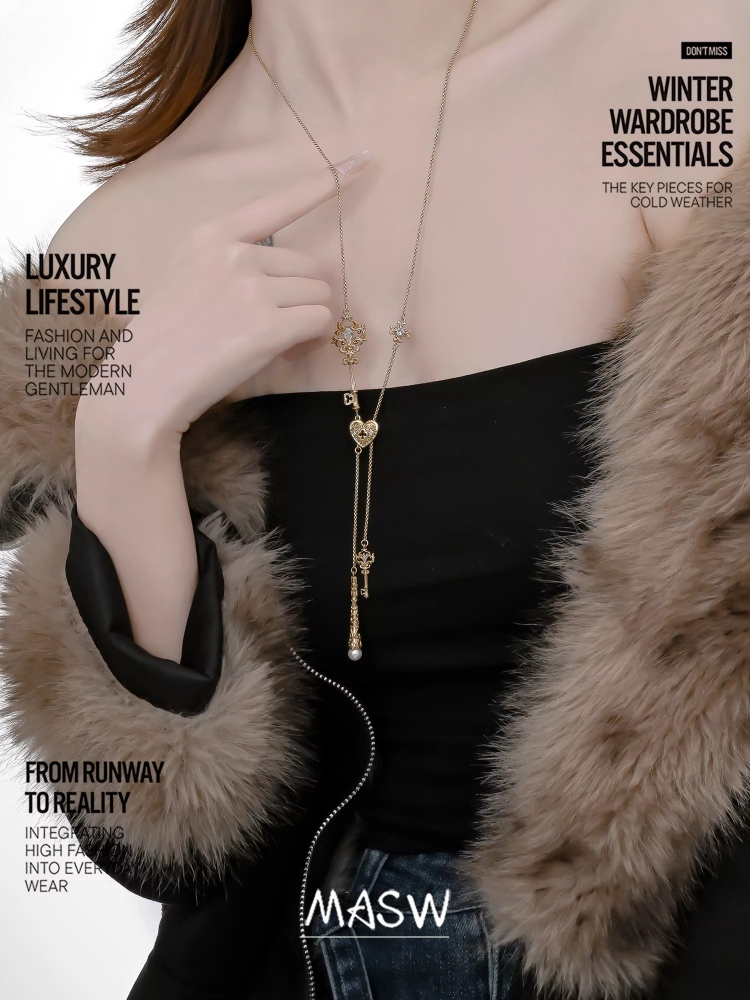 MASW ดีไซน์ดั้งเดิม สร้อยคอกุญ - Women'S Accessories Trends 2026 บทวิจารณ์และราคา