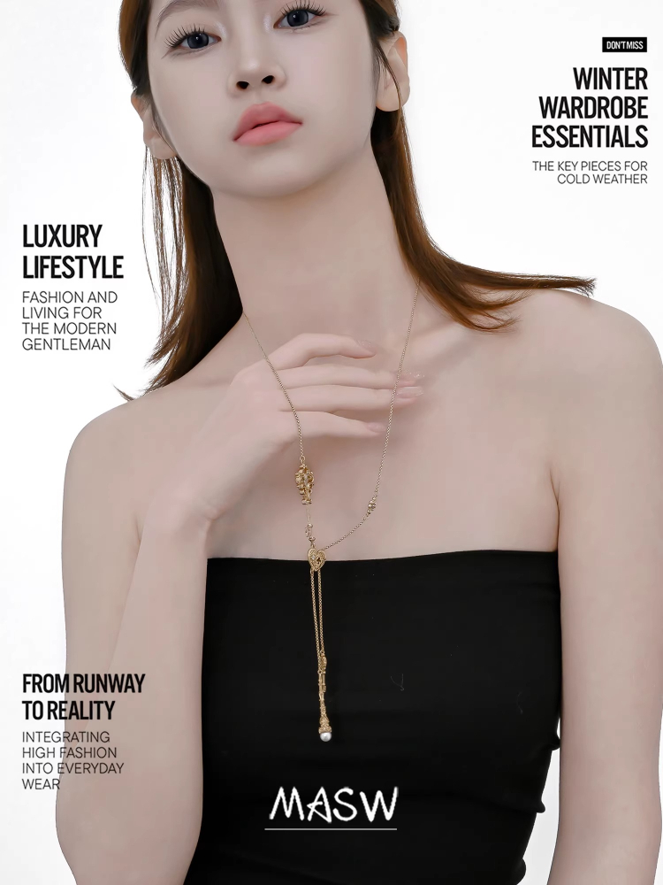 MASW ดีไซน์ดั้งเดิม สร้อยคอกุญ - Women'S Accessories Trends 2026 บทวิจารณ์และราคา