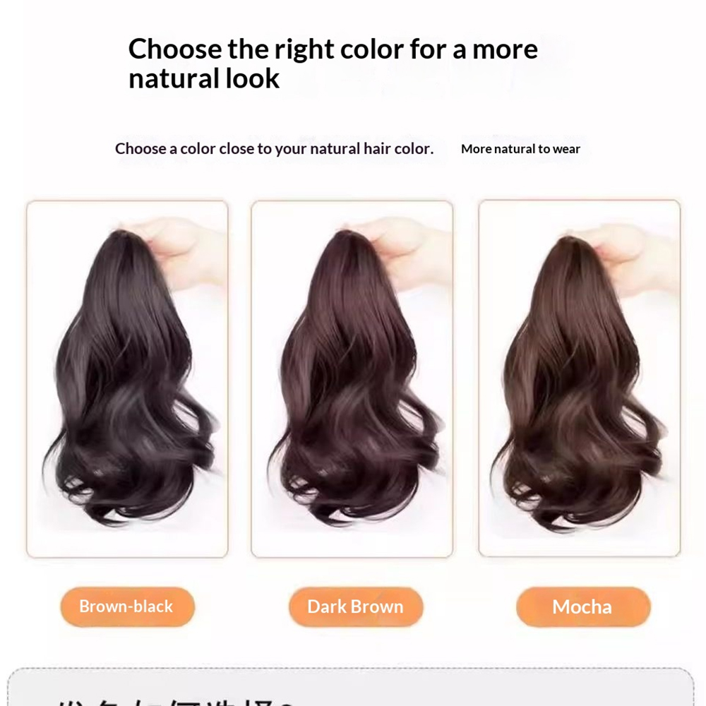 วิกผมหางม้าแบบม้วน 10 นิ้ว ทำจ - Hair Band Elastic บทวิจารณ์และราคา