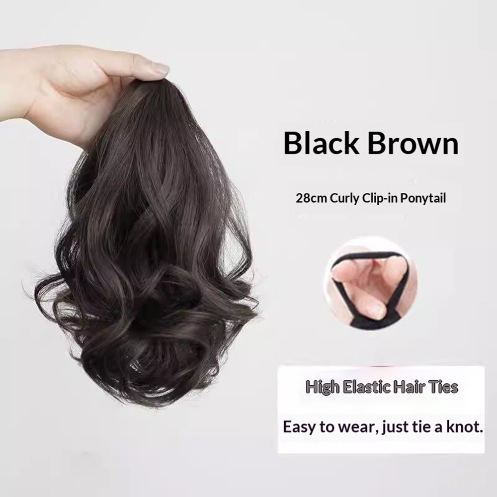 วิกผมหางม้าแบบม้วน 10 นิ้ว ทำจ - Hair Band Elastic บทวิจารณ์และราคา