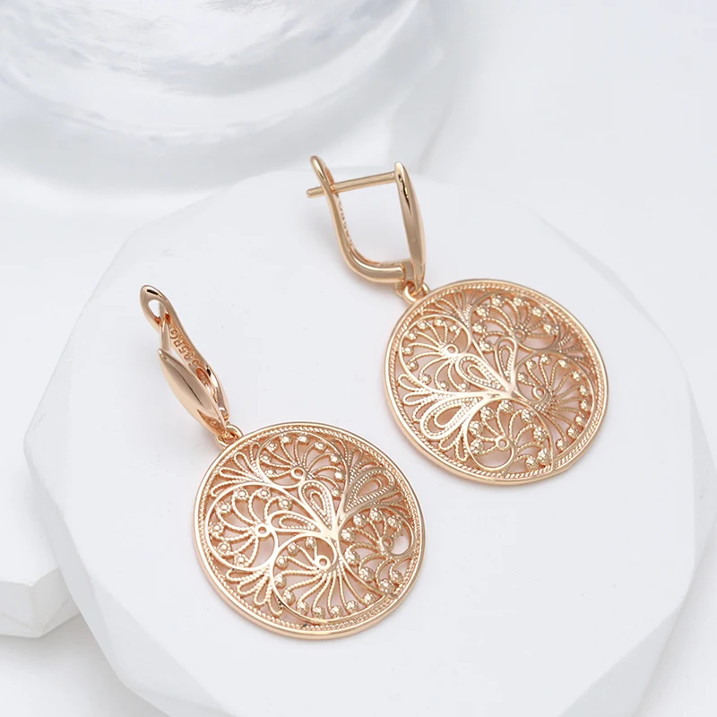 WBmqda ดอกไม้โลหะกลวงต่างหูรูป - Women Accessories Dubai บทวิจารณ์และราคา