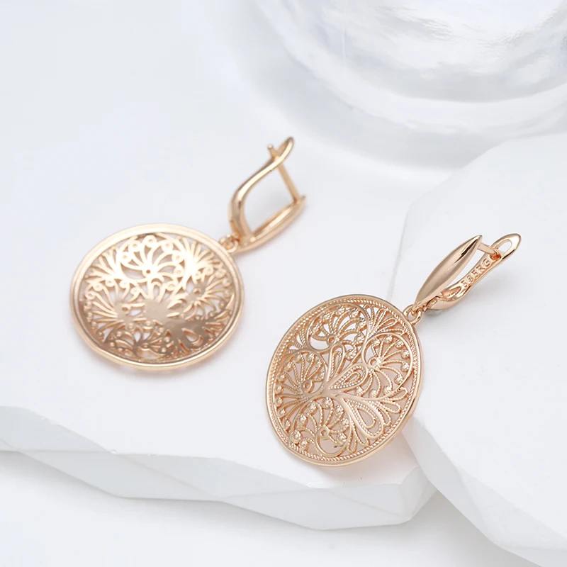 WBmqda ดอกไม้โลหะกลวงต่างหูรูป - Women Accessories Dubai บทวิจารณ์และราคา