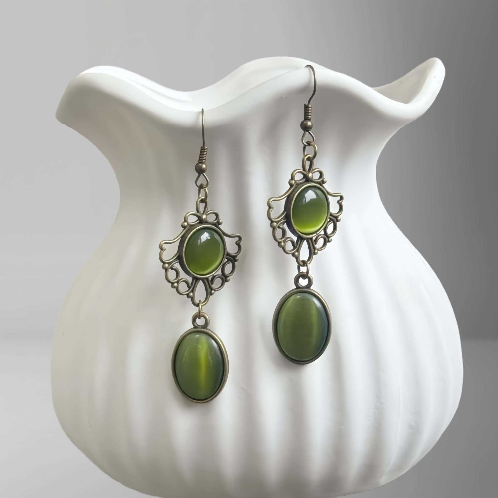 ต่างหูห้อยประดับโอปอลสีเขียวลา - Women'S Victorian Era Accessories บทวิจารณ์และราคา