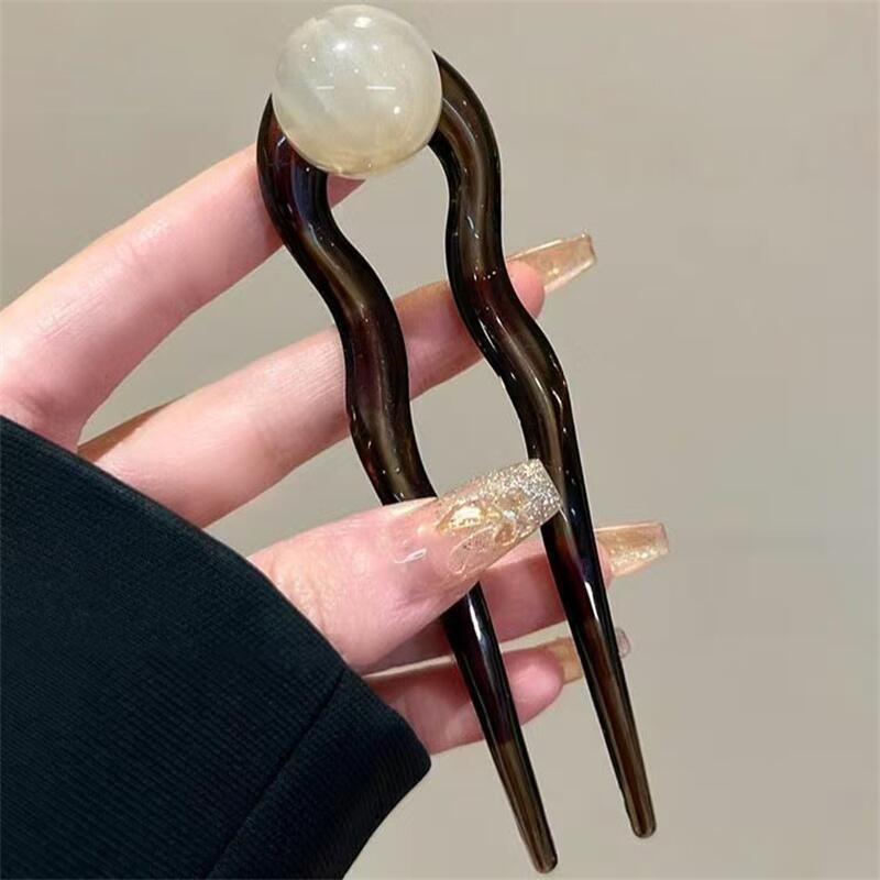 กิ๊บติดผมรูปตัว U สีแฟชั่นประด - Hair Fork Stick บทวิจารณ์และราคา