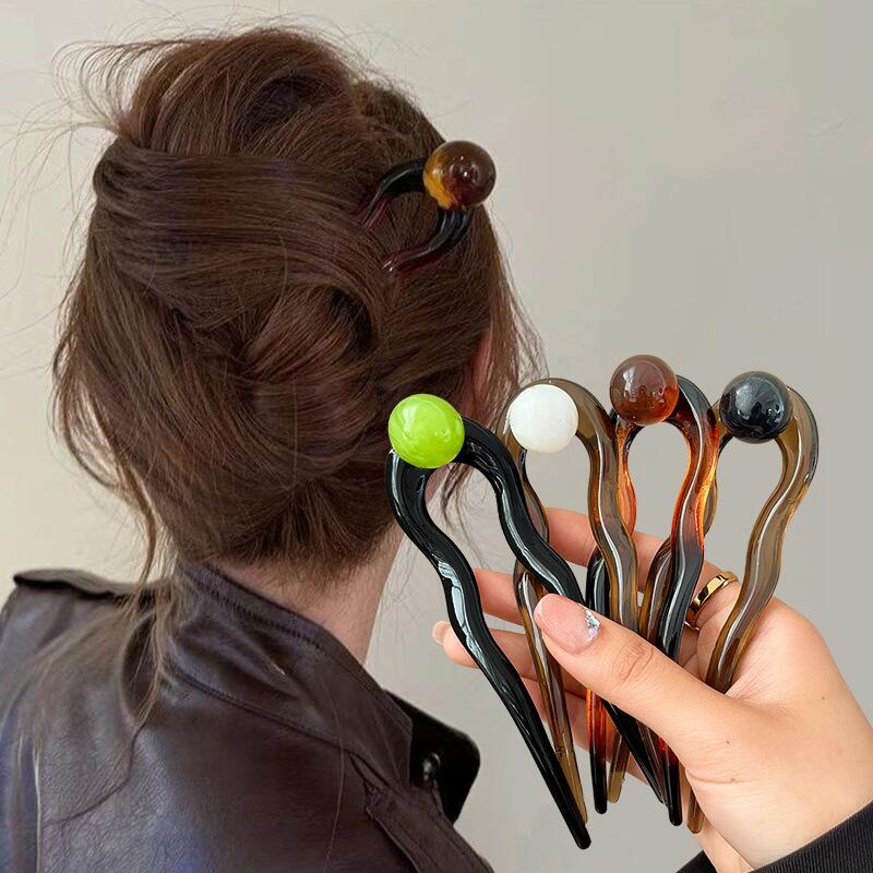 กิ๊บติดผมรูปตัว U สีแฟชั่นประด - Hair Fork Stick บทวิจารณ์และราคา