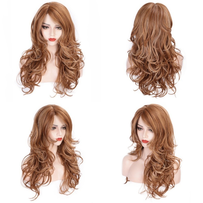 วิกผมยาวลอนใหญ่ฟูฟ่องสำหรับผู้ - Women'S Accessories Clothing บทวิจารณ์และราคา