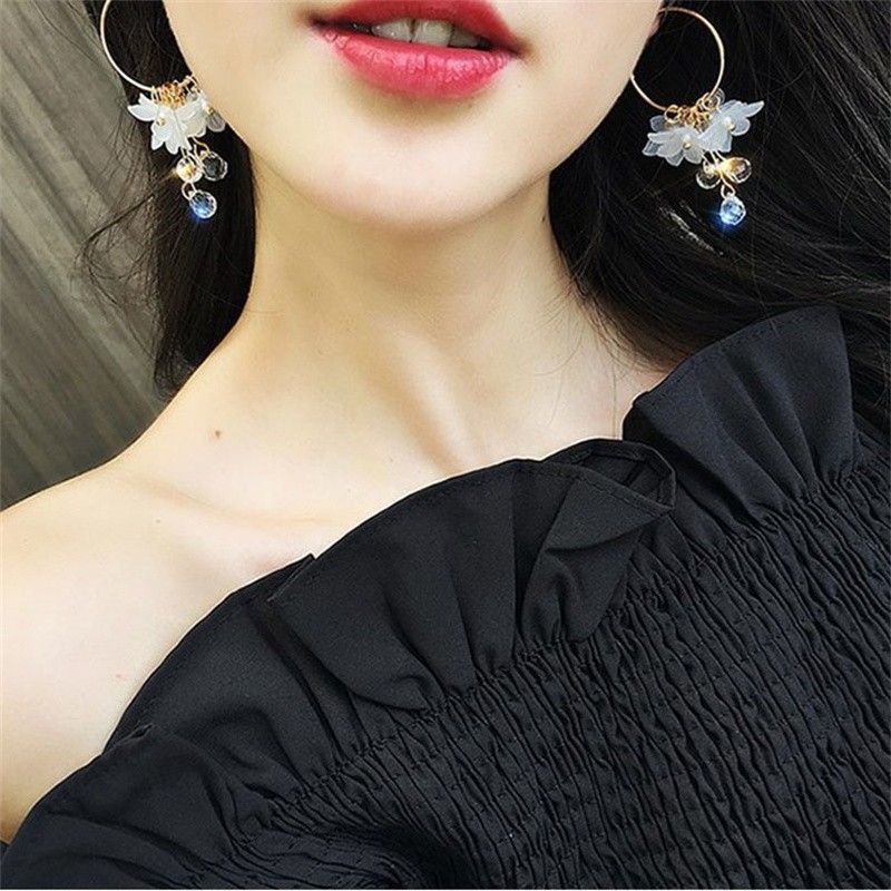 MODE Korea ต่างหูรูปหยดน้ำดอกไ - Women'S Accessories Trends 2026 บทวิจารณ์และราคา