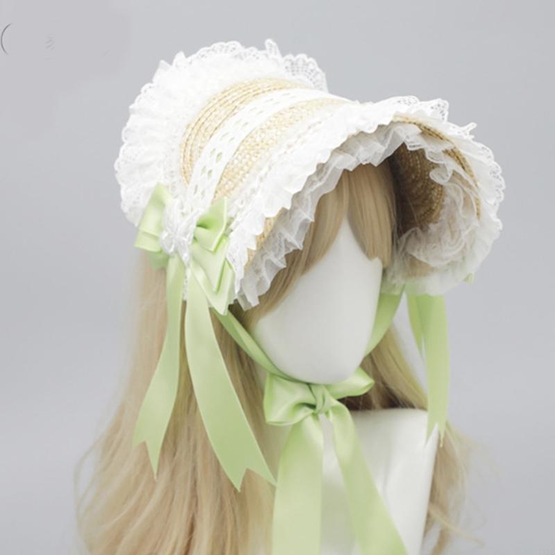 Y3ne Victorian Lace Bonnet Hat - Women'S Victorian Era Accessories บทวิจารณ์และราคา