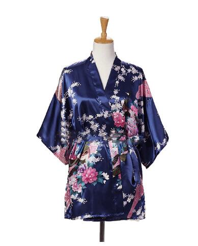 ชุดนอนผ้าไหมซาตินลายพิมพ์นกยูง - Women'S Kimono Accessories บทวิจารณ์และราคา