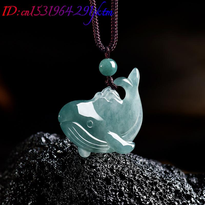 จี้สร้อยคอหยกพม่าแท้รูปปลาวาฬ  - Women Accessories Products บทวิจารณ์และราคา