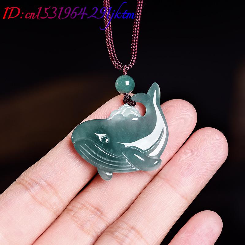 จี้สร้อยคอหยกพม่าแท้รูปปลาวาฬ  - Women Accessories Products บทวิจารณ์และราคา
