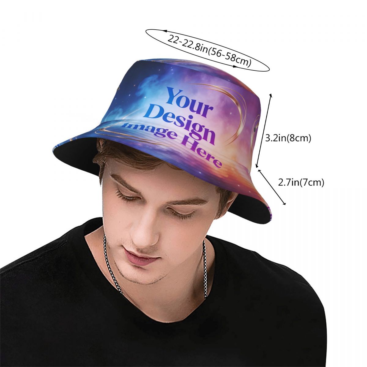 หมวกบักเก็ตพิมพ์ลายโลโก้ตามสั่ - Women Accessories Images บทวิจารณ์และราคา