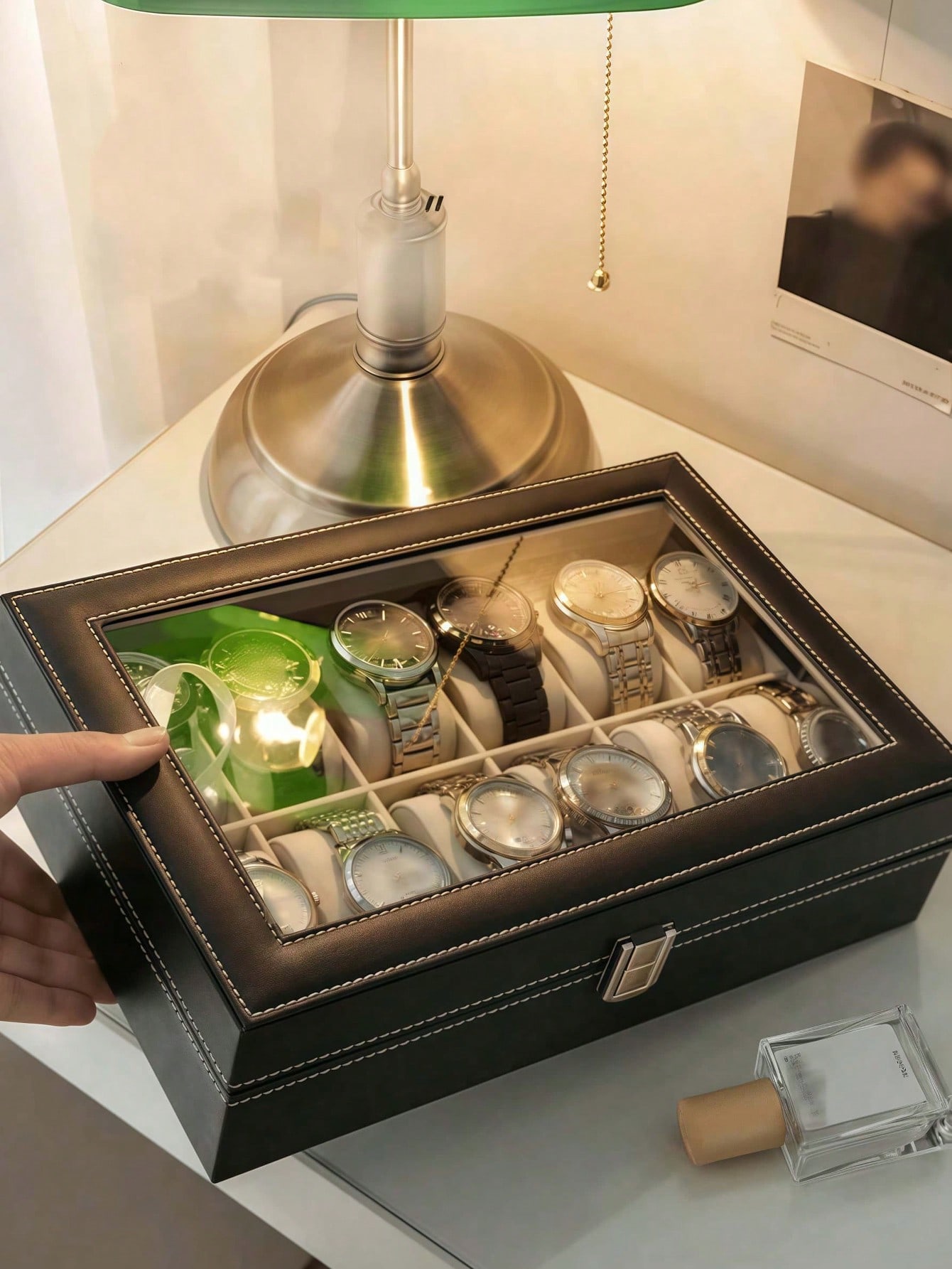 กล่องใส่นาฬิกาหนังพร้อมกุญแจล็ - Women Accessories Gift Box บทวิจารณ์และราคา