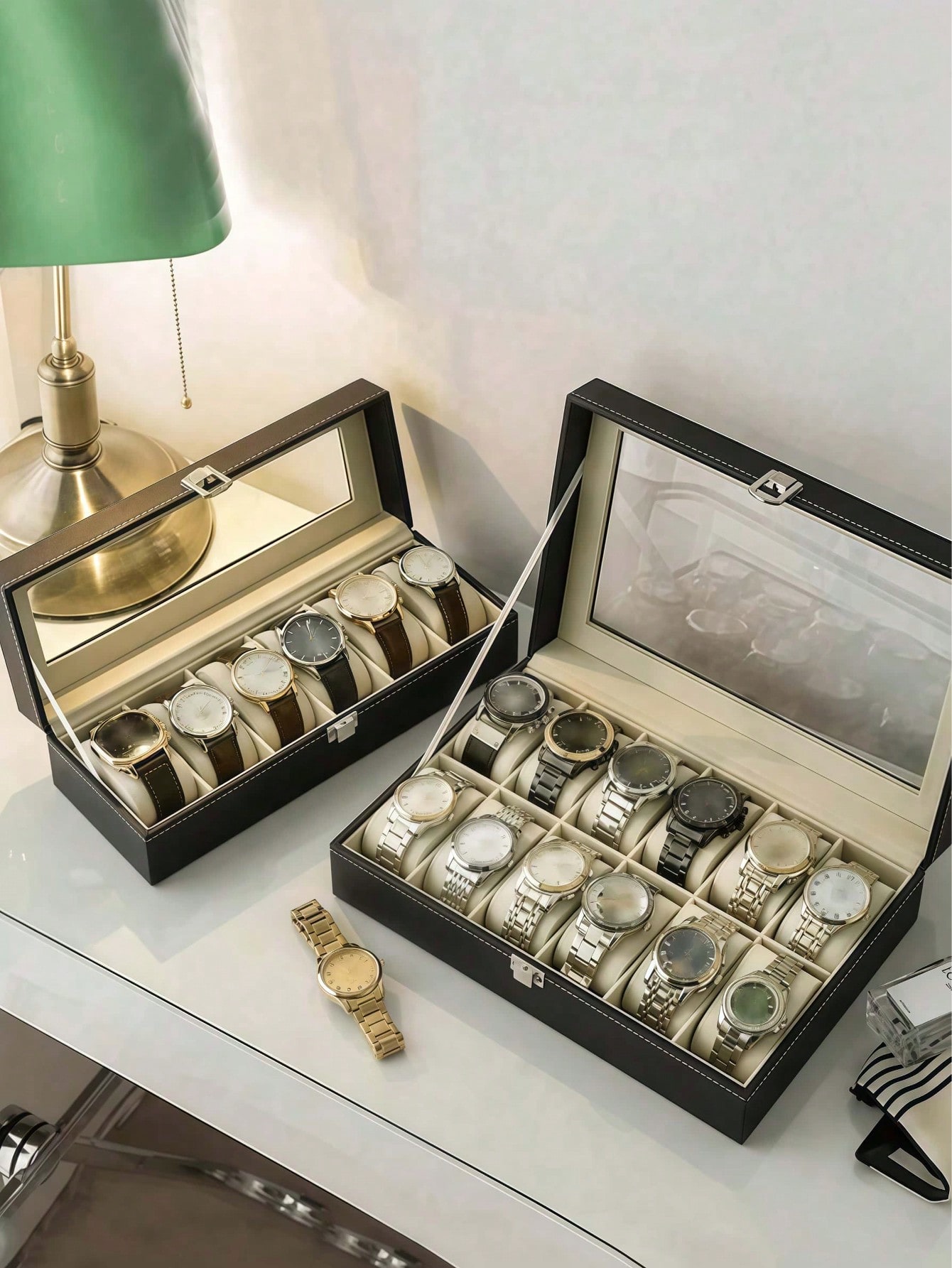 กล่องใส่นาฬิกาหนังพร้อมกุญแจล็ - Women Accessories Gift Box บทวิจารณ์และราคา