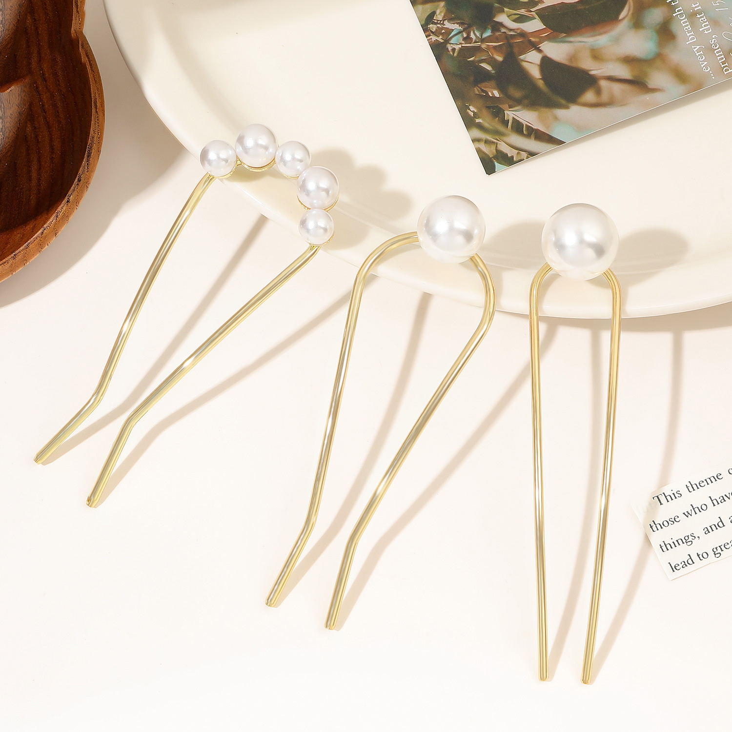 กิ๊บติดผมรูปตัว U สไตล์วินเทจ  - Hair Fork Stick บทวิจารณ์และราคา