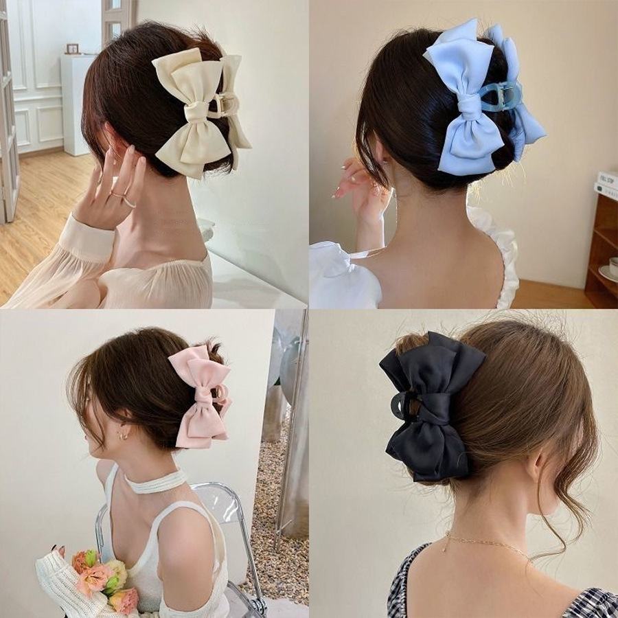 กิ๊บติดผมรูปโบว์ขนาดใหญ่ กิ๊บห - Hair Claw Clip Set บทวิจารณ์และราคา