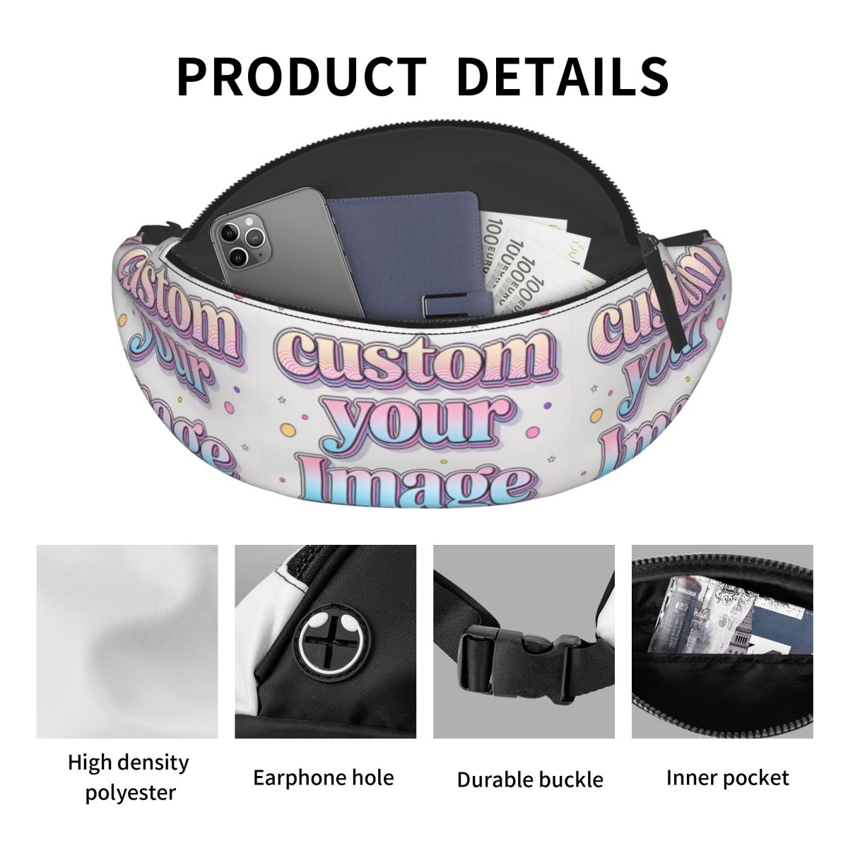 กระเป๋าคาดเอวแบบมีสายสะพายข้าง - Women Accessories Images บทวิจารณ์และราคา
