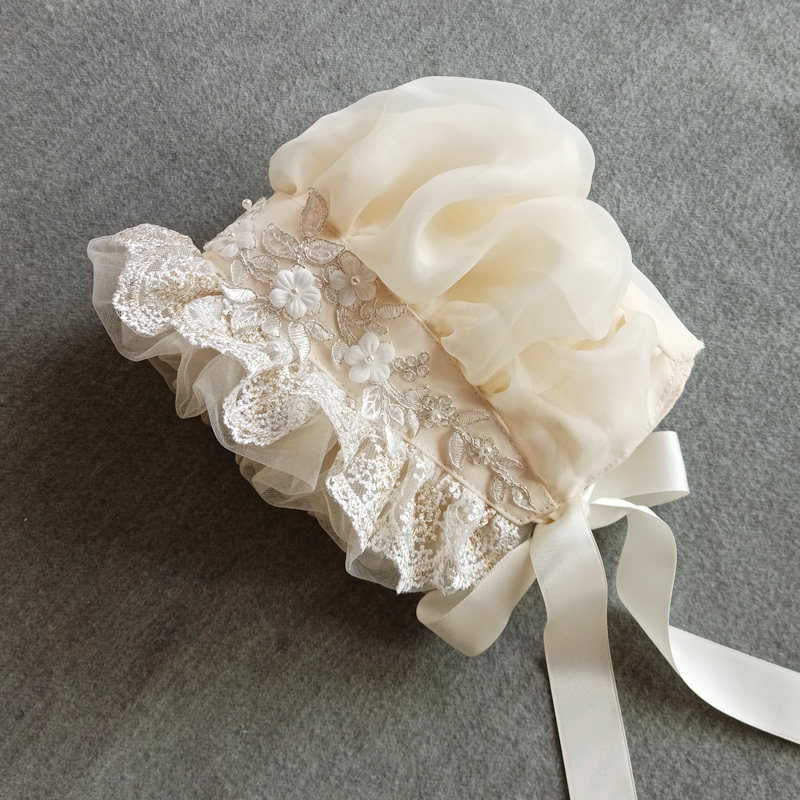 Victorian Bonnet Ruffles Villa - Women'S Victorian Era Accessories บทวิจารณ์และราคา