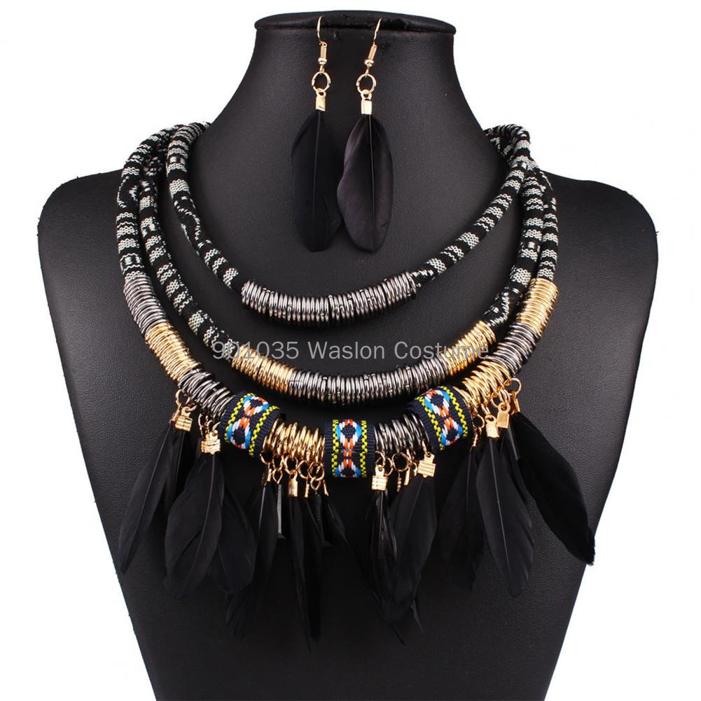 ชุดต่างหูสร้อยคอพู่ขนนกอียิปต์ - Women Accessories In Egypt บทวิจารณ์และราคา