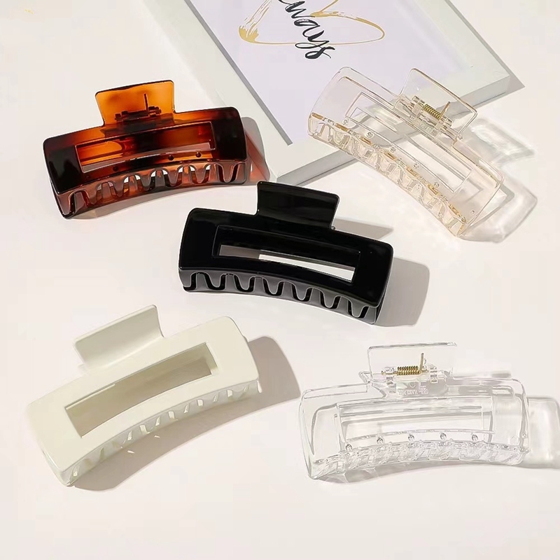 กิ๊บติดผมอะคริลิคขนาดใหญ่สำหรั - Hair Claw Clip Set บทวิจารณ์และราคา
