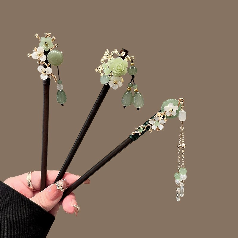 กิ๊บติดผมไม้โบราณสำหรับผู้หญิง - Hair Fork Stick บทวิจารณ์และราคา