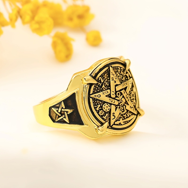 แหวนสัญลักษณ์รูปดาวห้าแฉกและสั - Women Accessories Egypt บทวิจารณ์และราคา