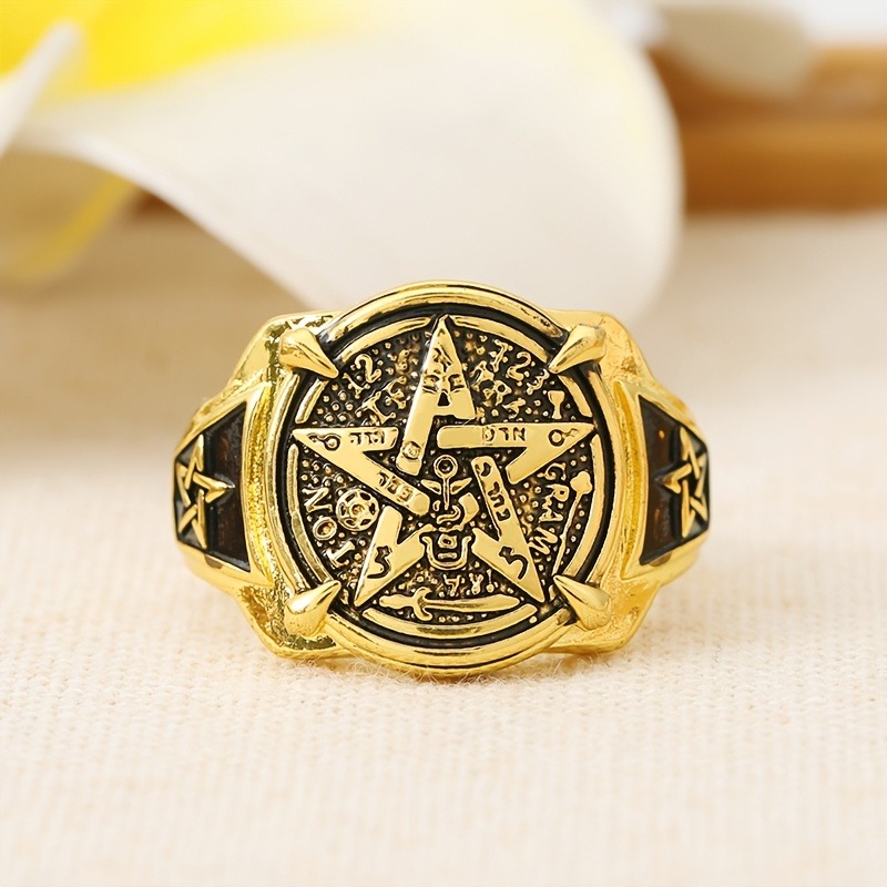 แหวนสัญลักษณ์รูปดาวห้าแฉกและสั - Women Accessories Egypt บทวิจารณ์และราคา