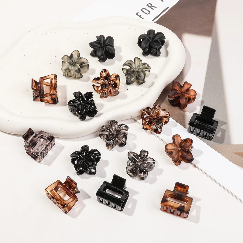กิ๊บติดผมรูปดอกไม้ขนาดเล็ก 10/ - Hair Claw Clip Set บทวิจารณ์และราคา