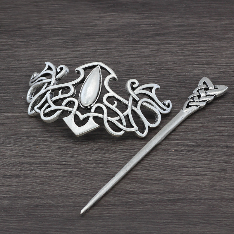 กิ๊บติดผมโลหะผสมสไตล์ฮิปฮอปพัง - Women'S Viking Accessories บทวิจารณ์และราคา