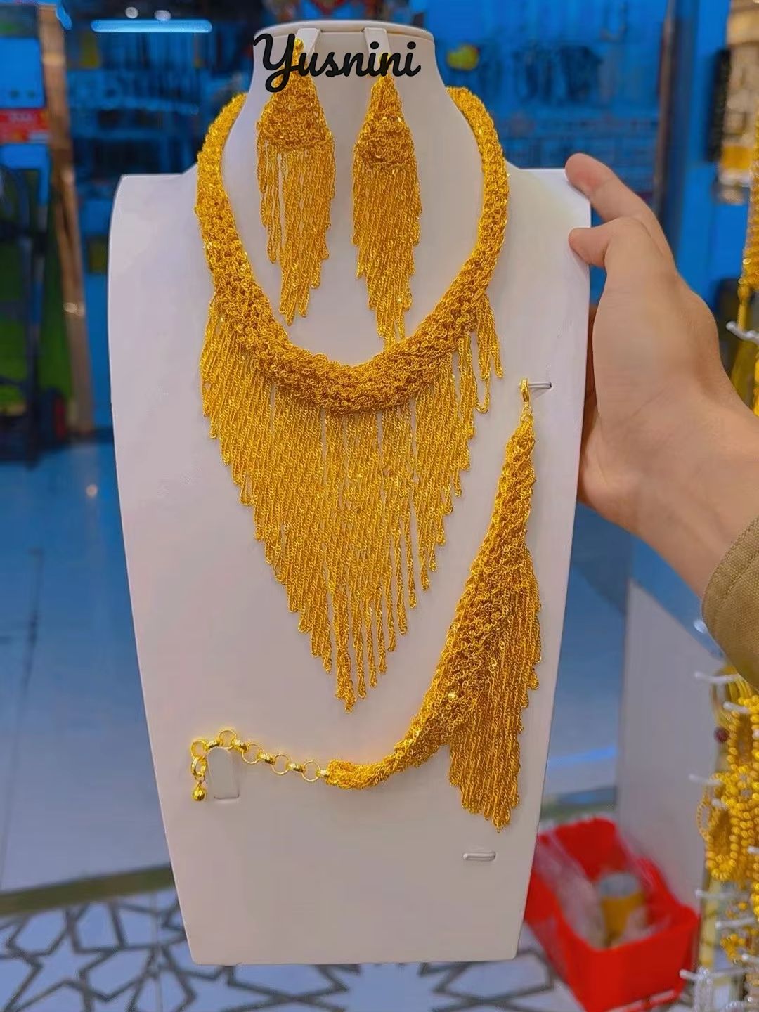 ใหม่ดูไบ 24K ชุบทองเจ้าสาวงานแ - Women Accessories Dubai บทวิจารณ์และราคา