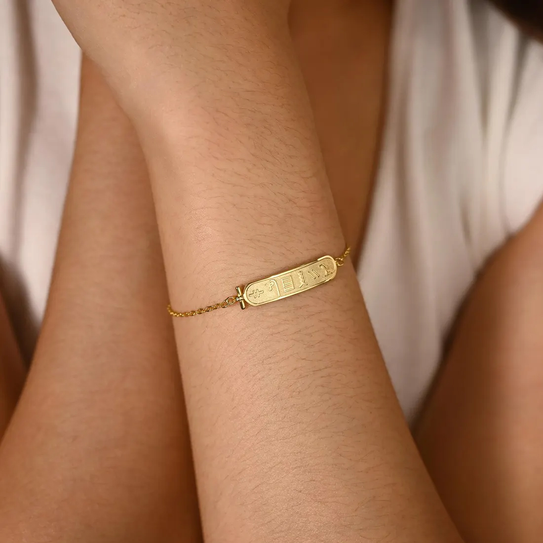 กำไลข้อมือชื่อภาษาอียิปต์แบบกำ - Women Accessories Egypt บทวิจารณ์และราคา