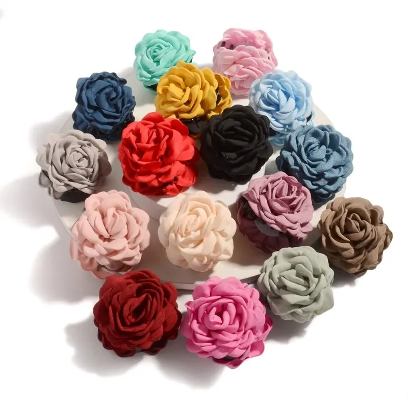 กิ๊บติดผมดอกกุหลาบผ้าฝรั่งเศสส - Hair Claw Clip Set บทวิจารณ์และราคา