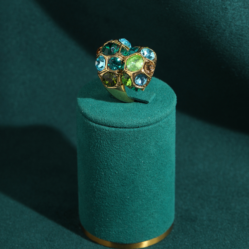 แหวนคริสตัลสีเขียววินเทจผู้หญิ - Women'S Accessories Trends 2026 บทวิจารณ์และราคา