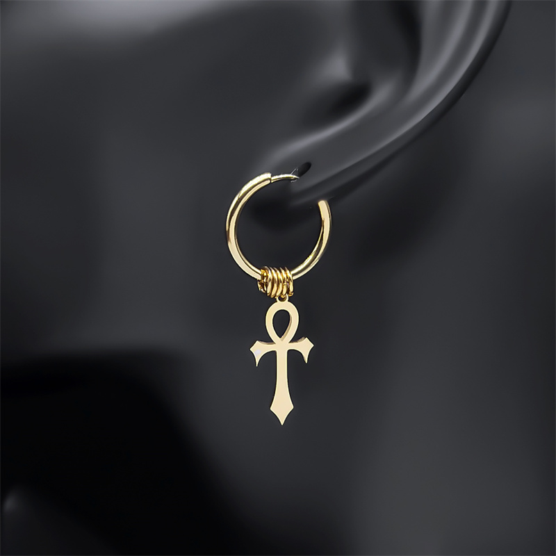 ห่วงกางเขนสไตล์อียิปต์ต่างหูแบ - Women Accessories Egypt บทวิจารณ์และราคา